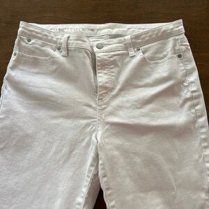Talbots White Slim Ankle Jeans size 14